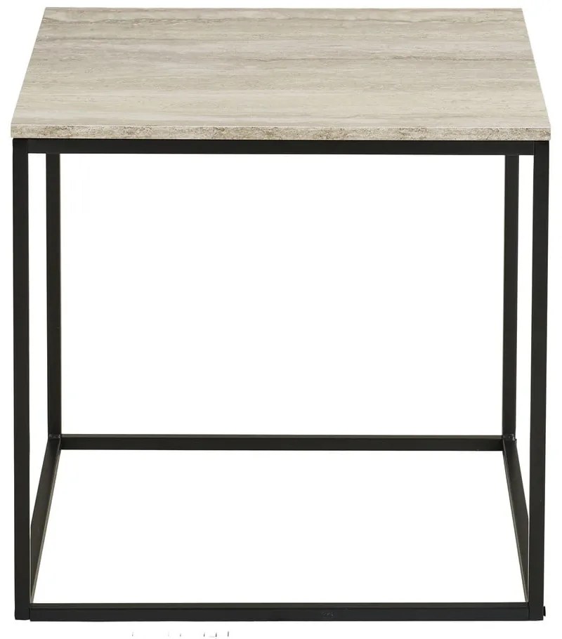 Stolik w dekorze kamienia 45x45 cm Vita – House Nordic