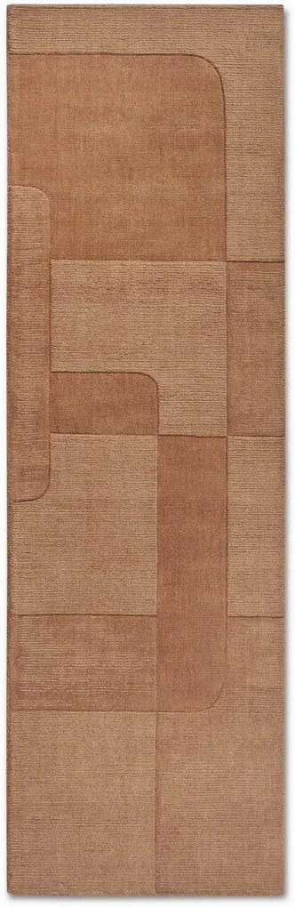 Dywan wełniany Villeroy &amp; Boch Charlotte odcienie brązowego 80 cm x 250 cm