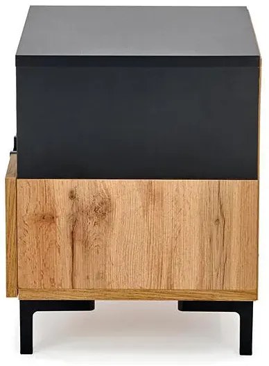 Szafka Nocna Dąb + Czarny Orzech C9-D35