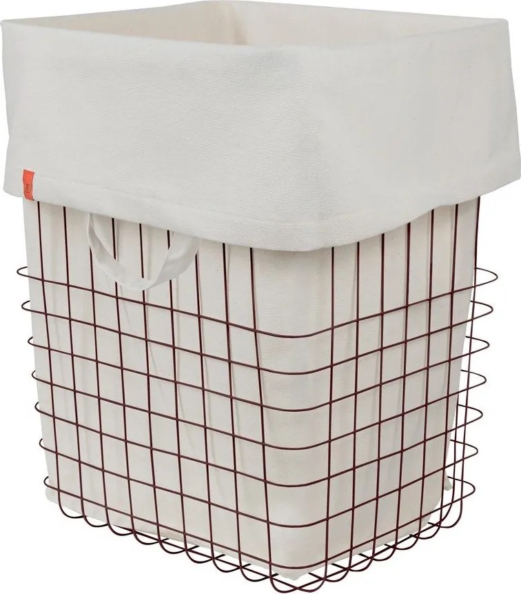 Bordowy metalowy kosz na pranie 64 l Store-It – Mette Ditmer Denmark