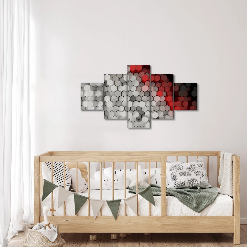 Obraz - sześciokąty 3D (125x70 cm)