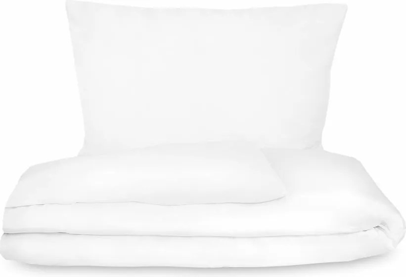 Kvalitex Pościel satynowa Luxury Collection biały, 240 x 200 cm, 2 szt. 70 x 90 cm