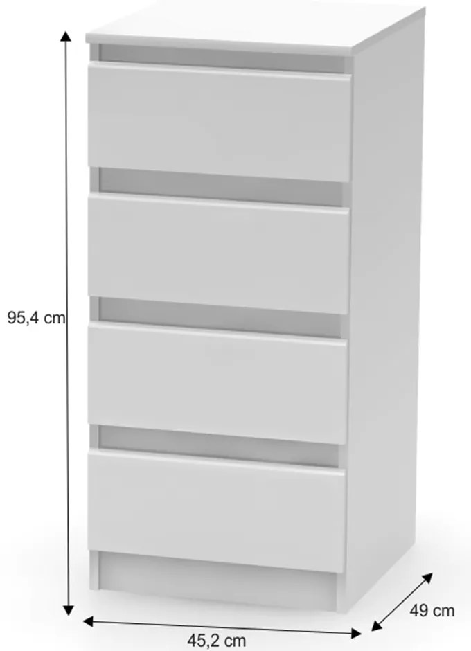 Komoda HANY NEW 009, biały