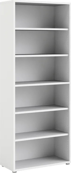 Wysoki regał do biura Prima 5 biały