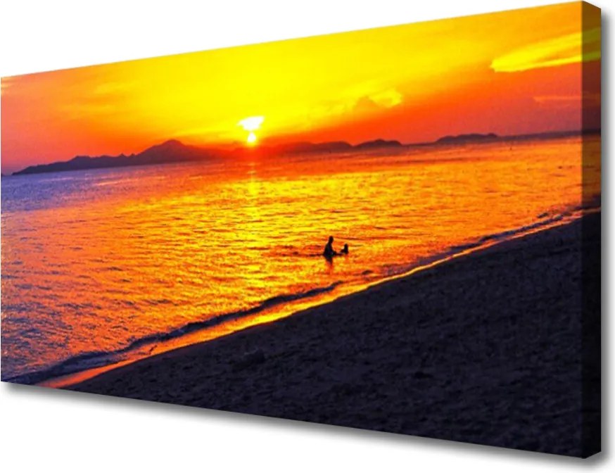 Duży obraz na płótnie Słoneczny Dzień na Wybrzeżu