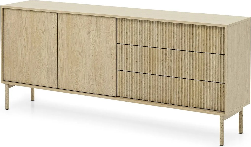 KOMODA, dąb Cremona, 187,1 x 79,8 x 39,5 cm