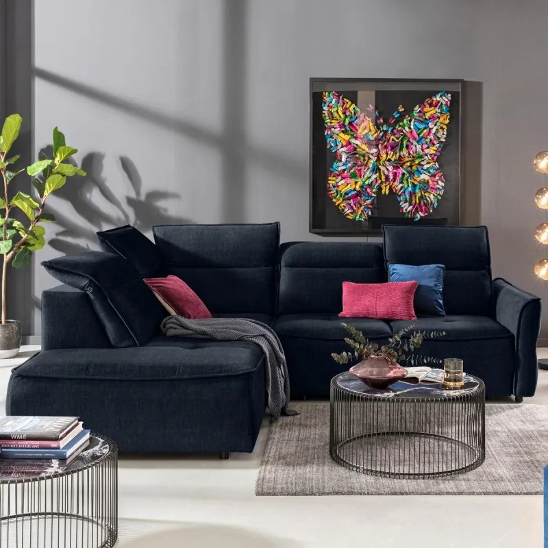 Narożnik MURILLO L z elektryczną regulacją siedziska Lewostronny w tkaninie VOGUE 13 WERSAL