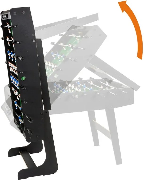 Piłkarzyki stół piłkarski składany 121 x 101 x 79cm BELFAST czarne