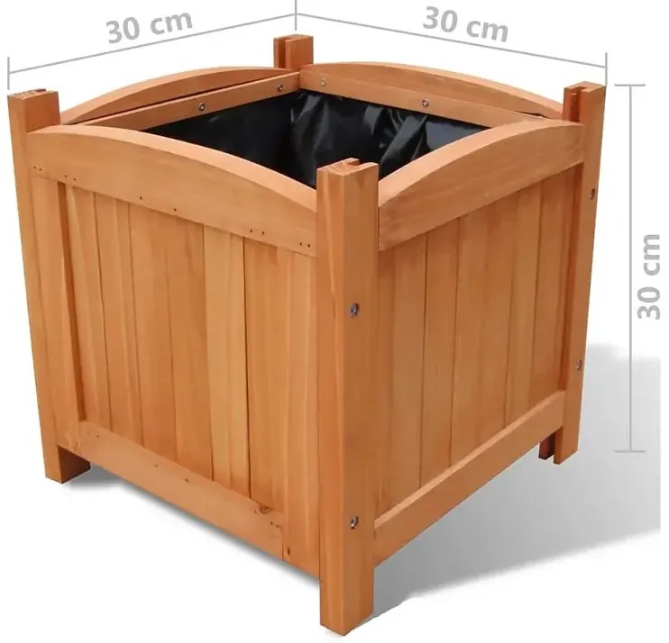 Komplet 4 Donic Ogrodowych Z Litego Drewna K6-B85