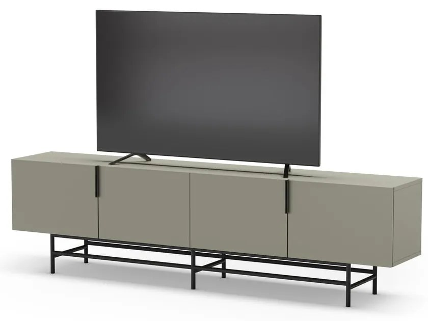 Zielonoszara szafka pod TV 200x54,5 cm Eldia – Marckeric