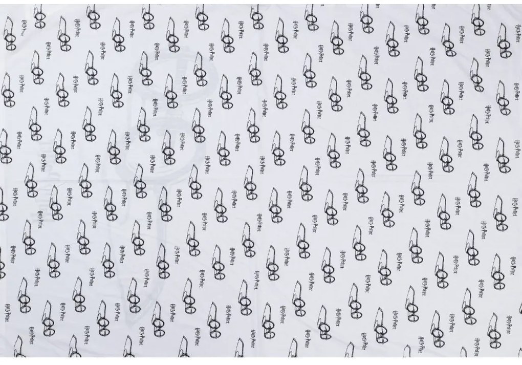 PrzytulneMieszkanie.pl PrzytulneMieszkanie.pl Pościel świecąca HARRY POTTER VISION biała Rozmiar pościeli: 70 x 90 cm | 140 x 200 cm