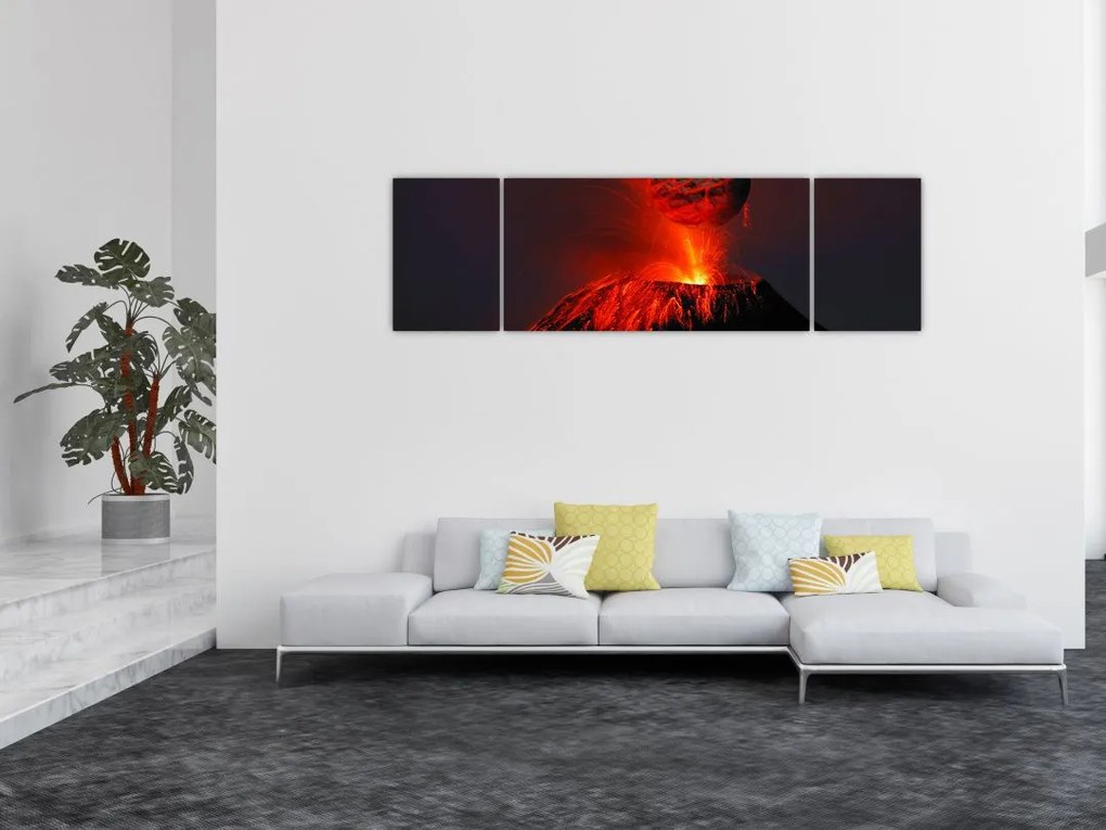 Obraz wulkanu (170x50 cm)