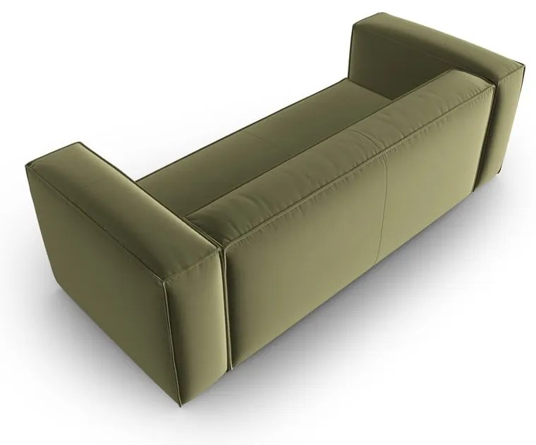 Zielona aksamitna sofa 200 cm Mackay – Cosmopolitan Design