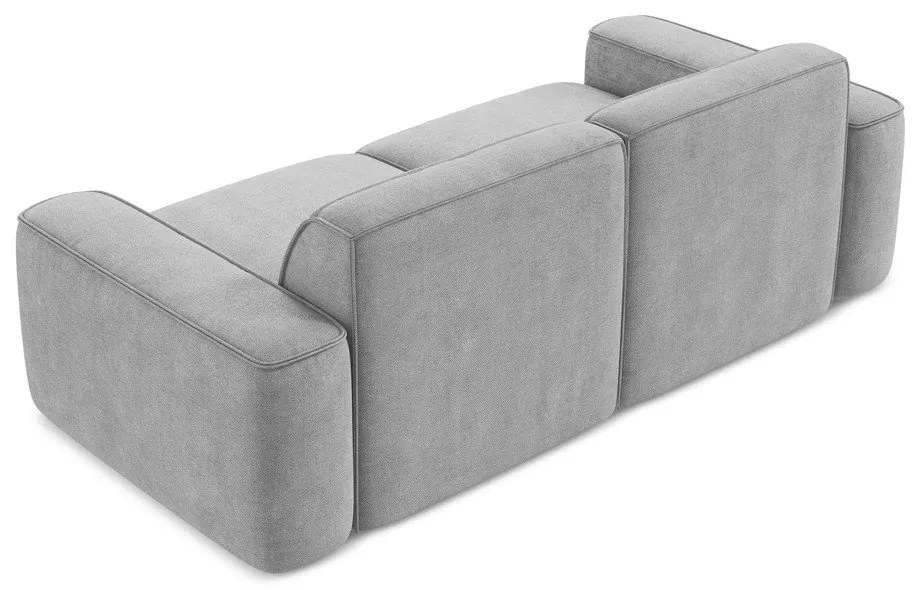 Jasnoszara sofa z tkaniny szenilowej 204 cm Omao – Makamii
