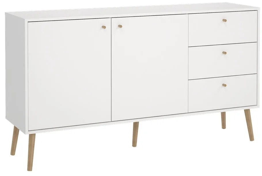 Biała niska komoda 149x82 cm Bodo – Tvilum