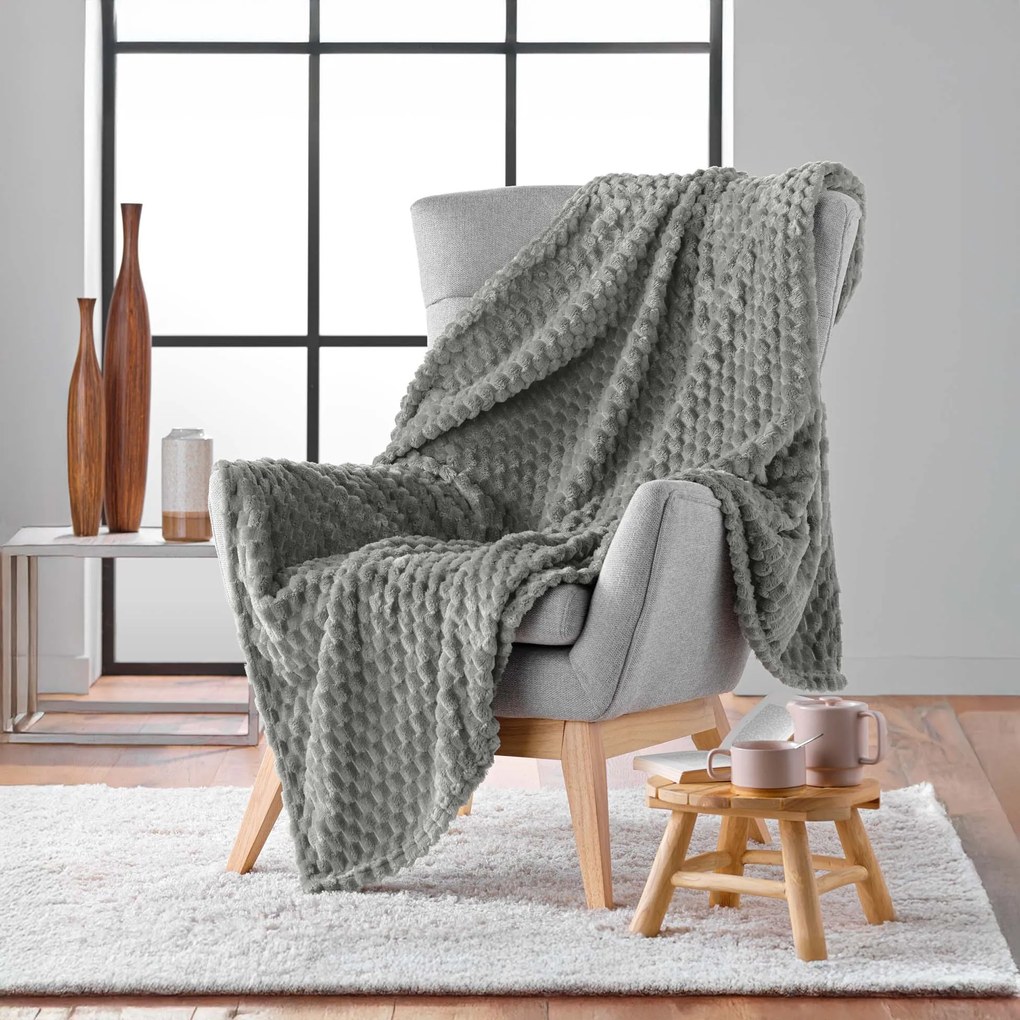 Narzuta flanelowa 125 x 150 cm FROSTY