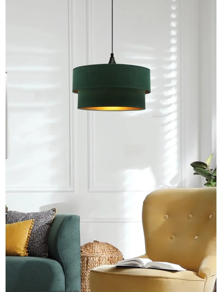 Morska lampa wisząca z tekstylnym kloszem ø 35 cm Scopello – Candellux Lighting