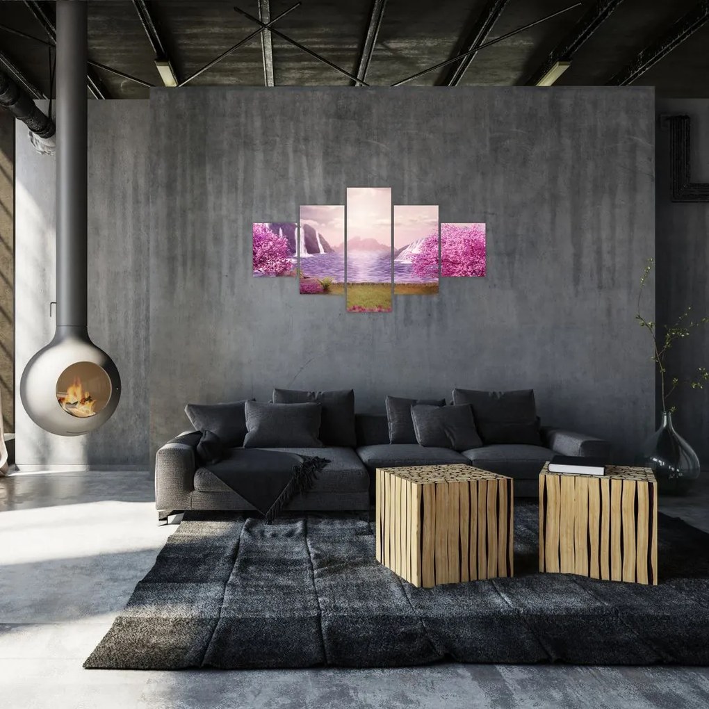 Obraz jeziora (125x70 cm)