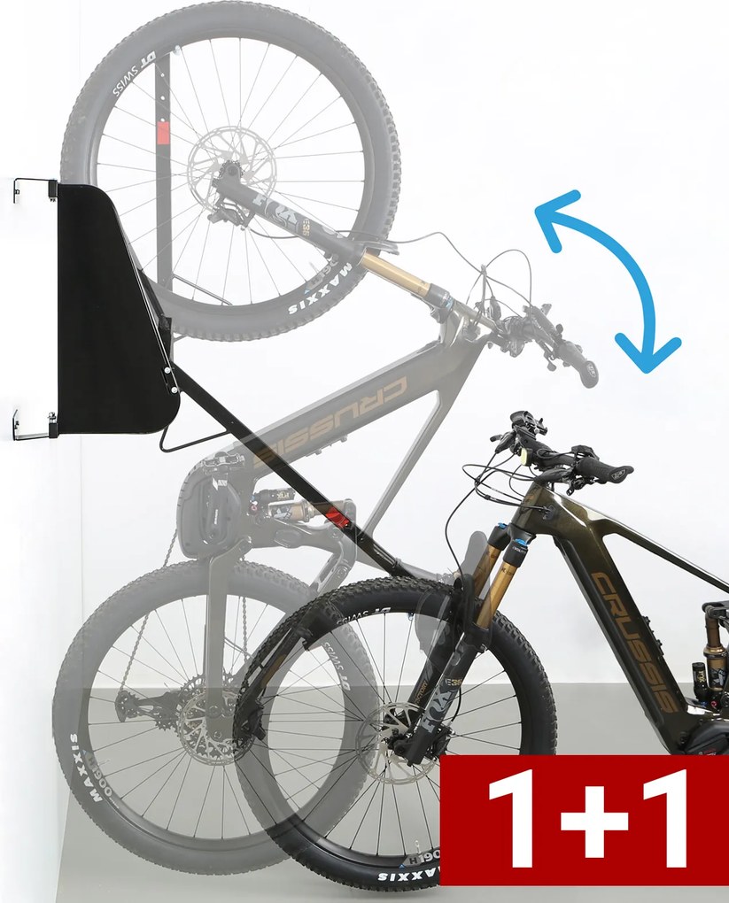Obrotowy uchwyt na rowery elektryczne do łatwego podnoszenia 1+1 GRATIS, zabudowane boki