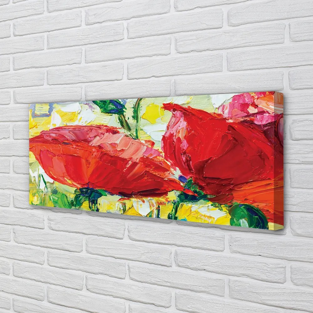 Zdjęcie na płótnie Czerwone Kwiaty