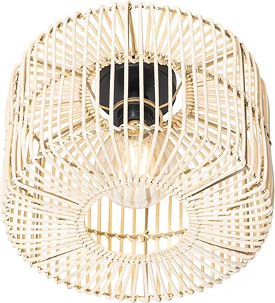 Orientalna lampa sufitowa z rattanu - Maud