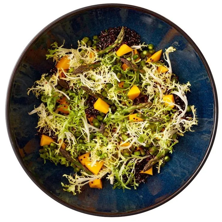 Czarno-niebieska kamionkowa misa ø 30 cm Gastro Dark Blue/Black – Bitz