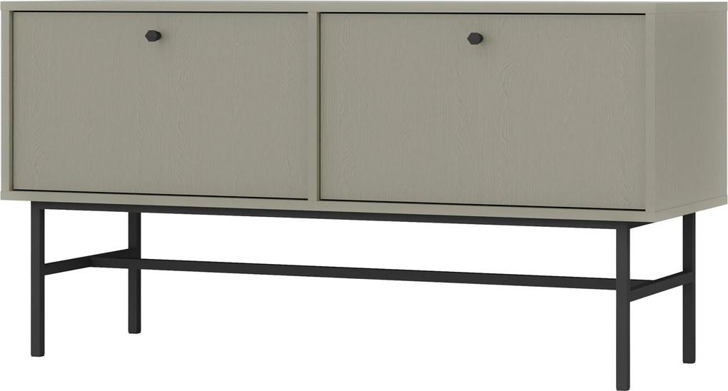 Szafka RTV stojąca TORINO 120,6 cm do Salonu pod Telewizor - Odcienie zieleni