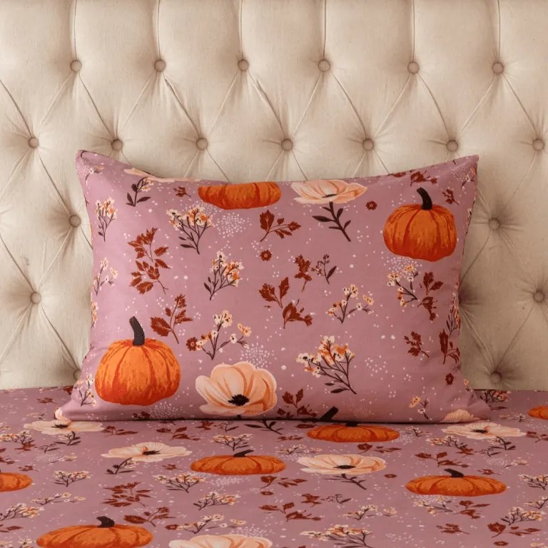 Poszewka na poduszkę z mikrofibry PUMPKINS ROSAVIE 50x70 cm, staroróżowy