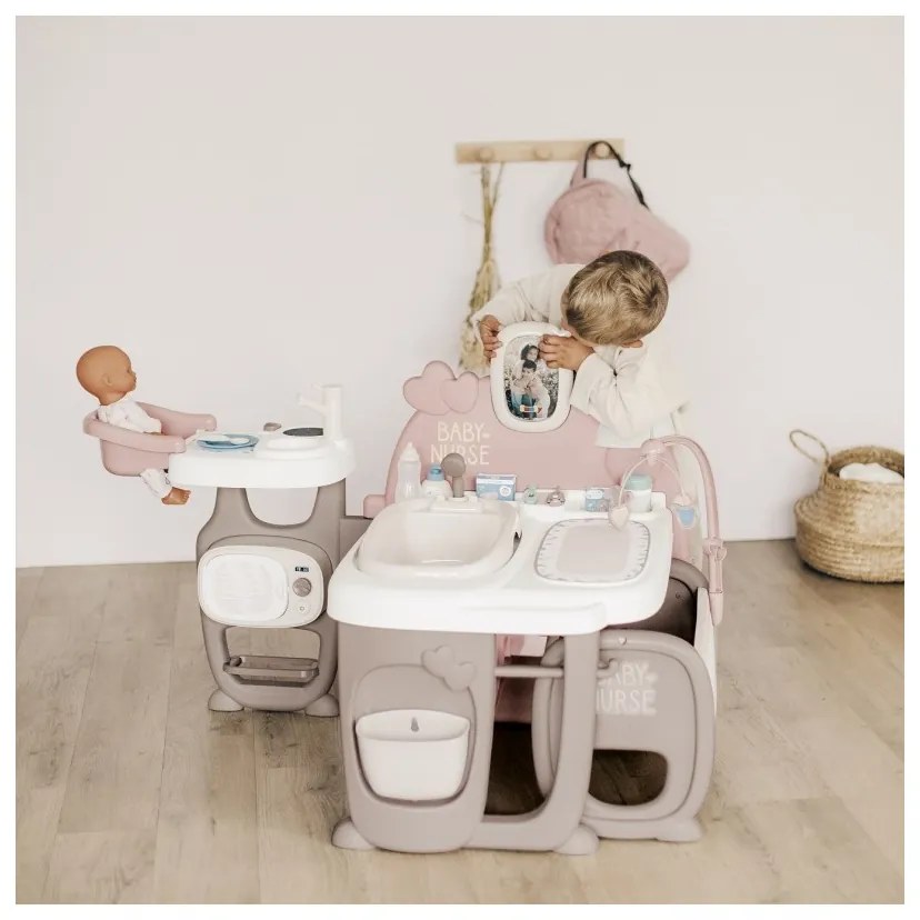 Smoby baby nurse duży kącik opiekunki dla lalki