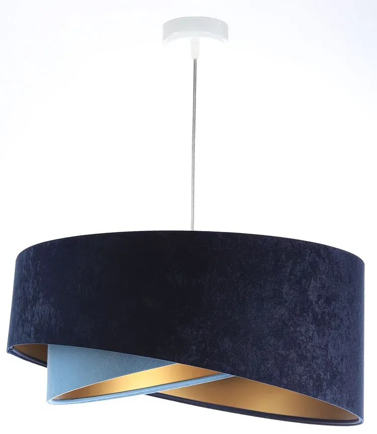 Granatowo-złota lampa wisząca glamour - EX994 H2-N56
