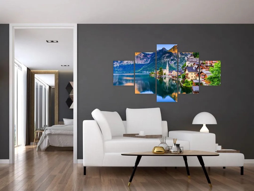 Obraz - Wieś alpejska (125x70 cm)