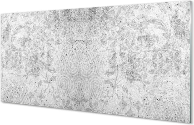 Szklany Panel Geometryczny Wzór Betonowy