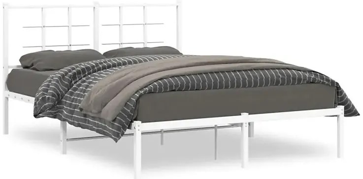 Białe metalowe łóżko industrialne 120x200 cm G2-R77