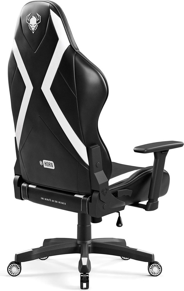 Fotel gamingowy Diablo X-Horn 2.0 King Size, czarno-biały