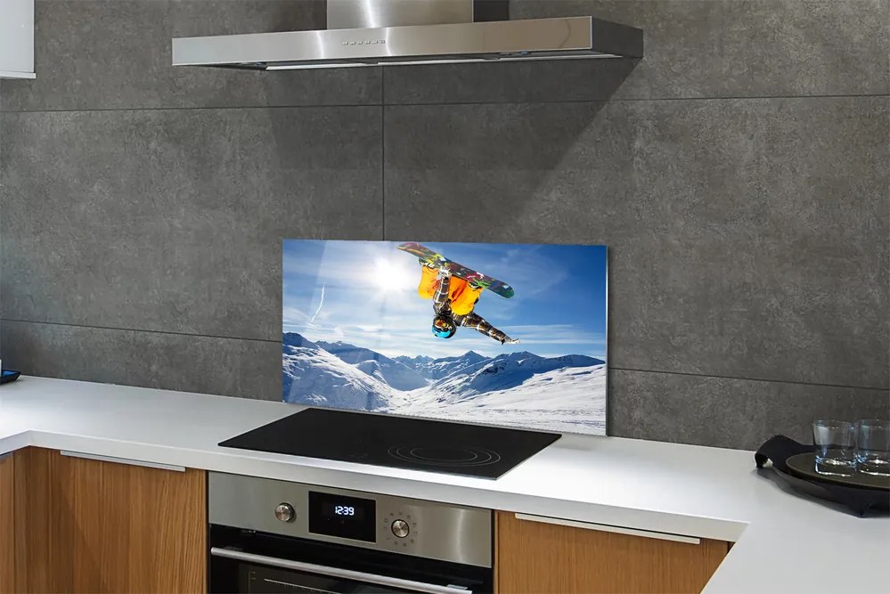 Panel nad Blat Kuchenny Człowiek z Deską w Górach