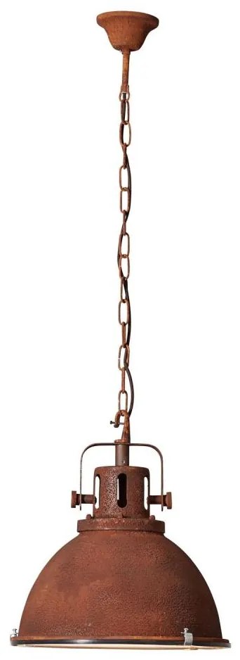 Brilliant - Żyrandol na łańcuchu JESPER GLAS 1xE27/60W/230V miedziany