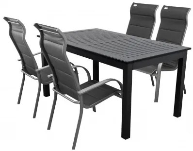 EXPERT MIAMI - zestaw ogrodowy aluminiowy 4+1