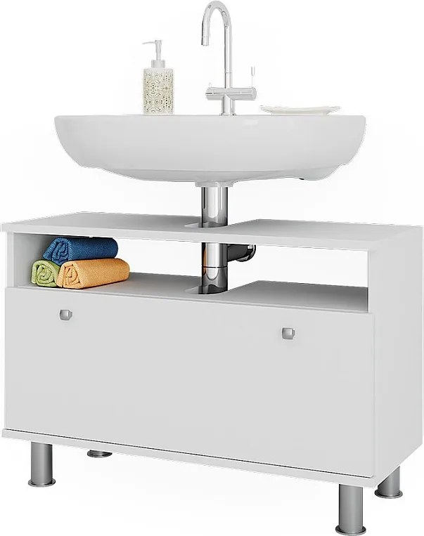 Szafka pod umywalkę biały 80.2x32x54 fynn