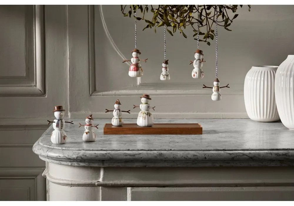 Porcelanowa figurka świąteczna (wysokość 11,5 cm) Hammershøi Snowman – Kähler Design