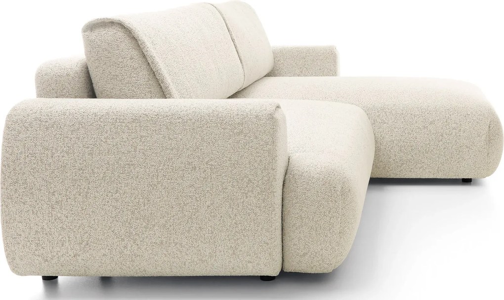 Nowoczesny narożnik rozkładany ecru H3-Z59