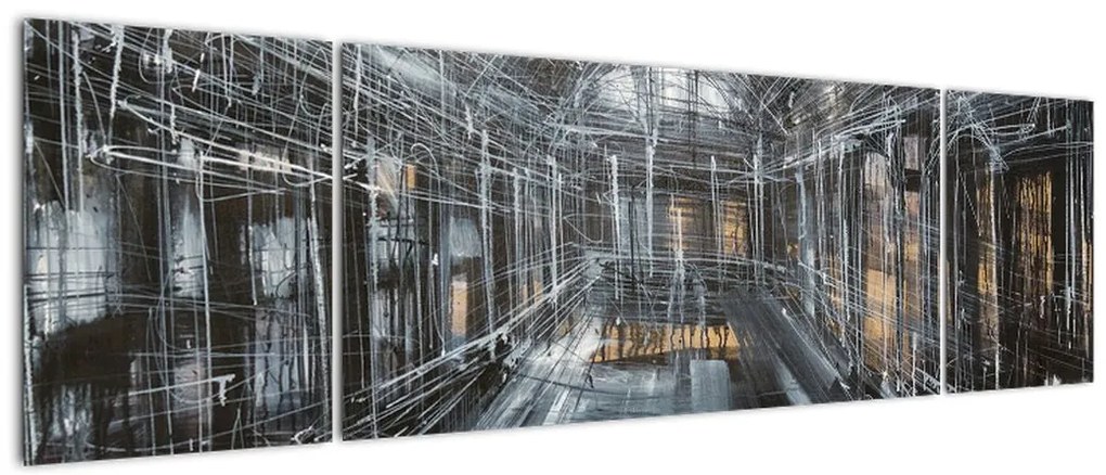 Obraz wnętrza starego budynku (170x50 cm)