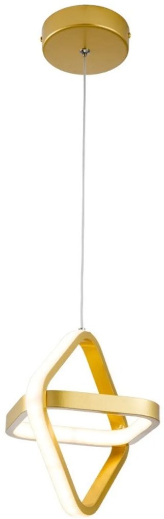 Lampa geometryczna LED wisząca sufitowa AT48-1SL-Gold