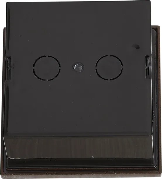 Nowoczesny kinkiet rdzawobrązowy kwadratowy z LED IP54 - Gem