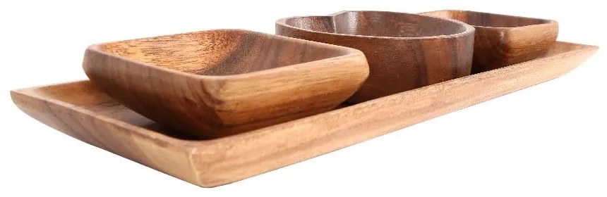Miski do serwowania z tacą Kora – Premier Housewares