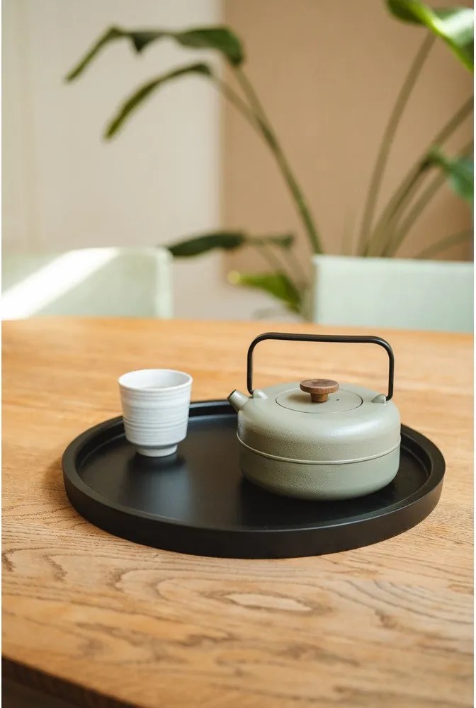 Żeliwny dzbanek do herbaty z sitkiem w kolorze khaki 750 ml Henan – Bredemeijer