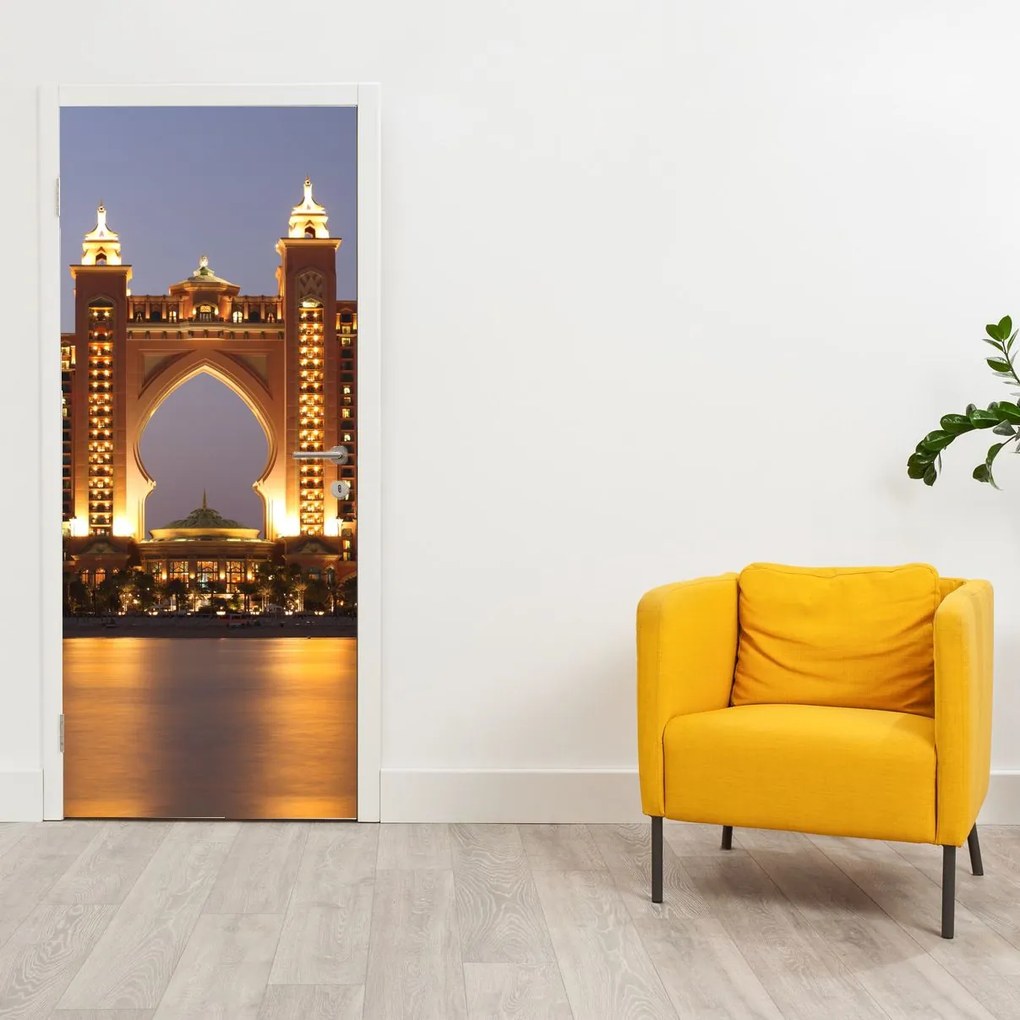 Fototapeta na drzwi - Budowa w Dubaju (95x205cm)