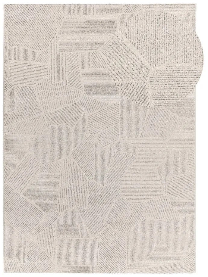 Jasnoszaro-kremowy dywan 133x190 cm Porto – Universal