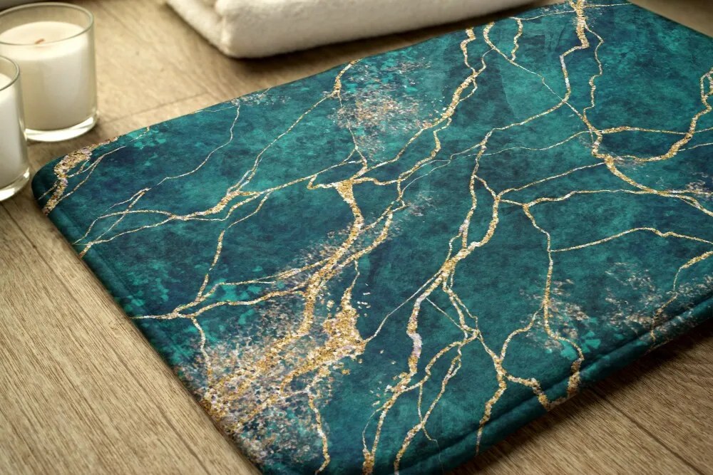 Dywanik pod prysznic Dywanik pod prysznic Zielony marmur