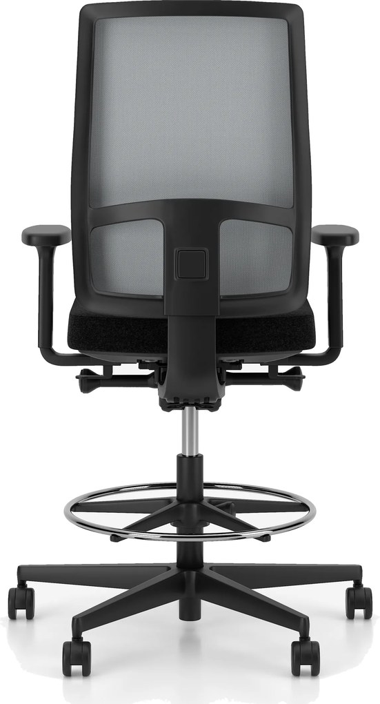 Obrotowy hoker do biura z siatkowym oparciem X-Line Counter Swivel Chair Mesh