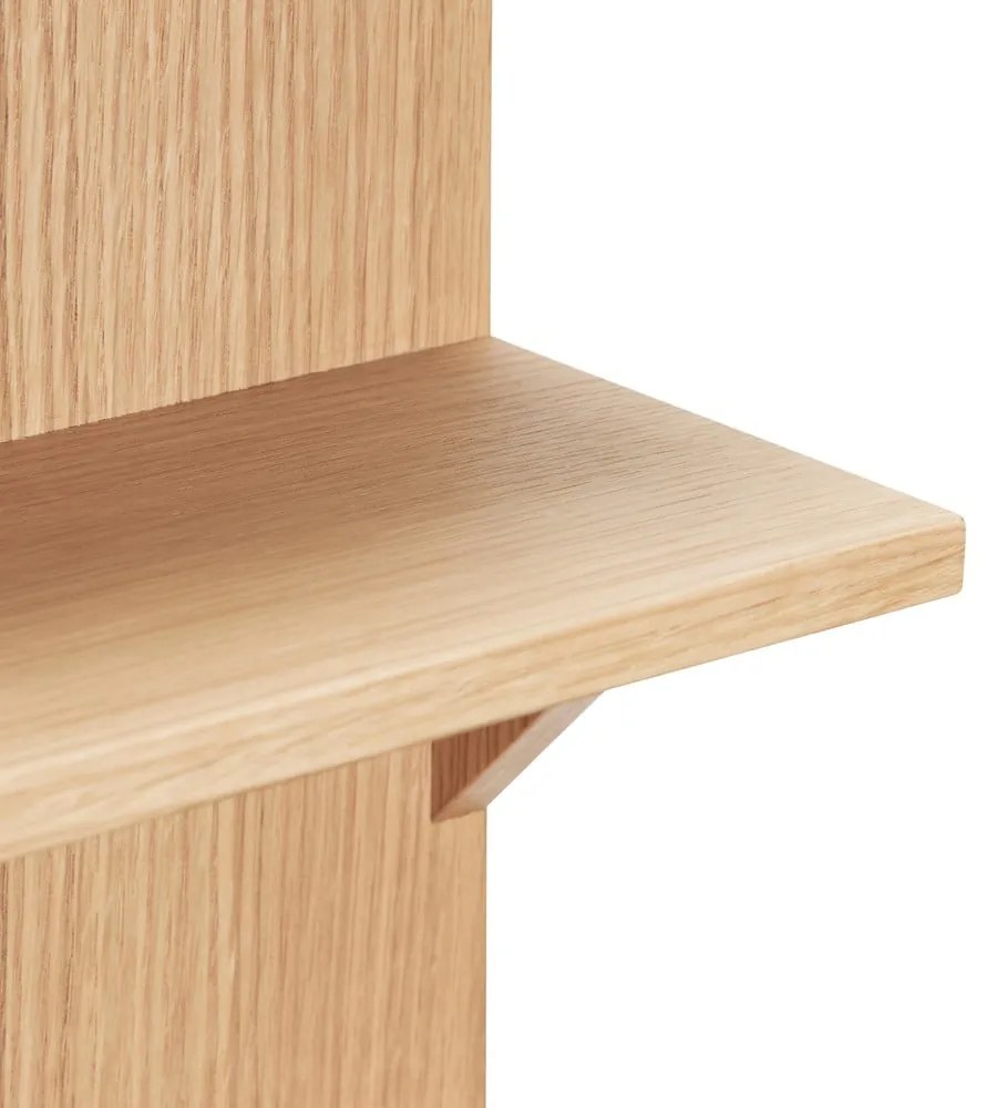 Wielopoziomowa półka w dekorze dębu 40 cm Straight – Hübsch